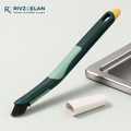 RIVZQELAN EDGEKEY 3-in-1 Kitchen Crevice Cleaning Brush, Multi-End Detail Scrubber for Sink Edges, Countertop Gaps, Stove Seams and Hard-to-Reach Areas