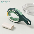 RIVZQELAN RINGLOOP Bottle Cap and Lid Groove Cleaning Brush, Compact Detail Scrubber for Cup Lids, Container Grooves, Threaded Caps and Narrow Rims