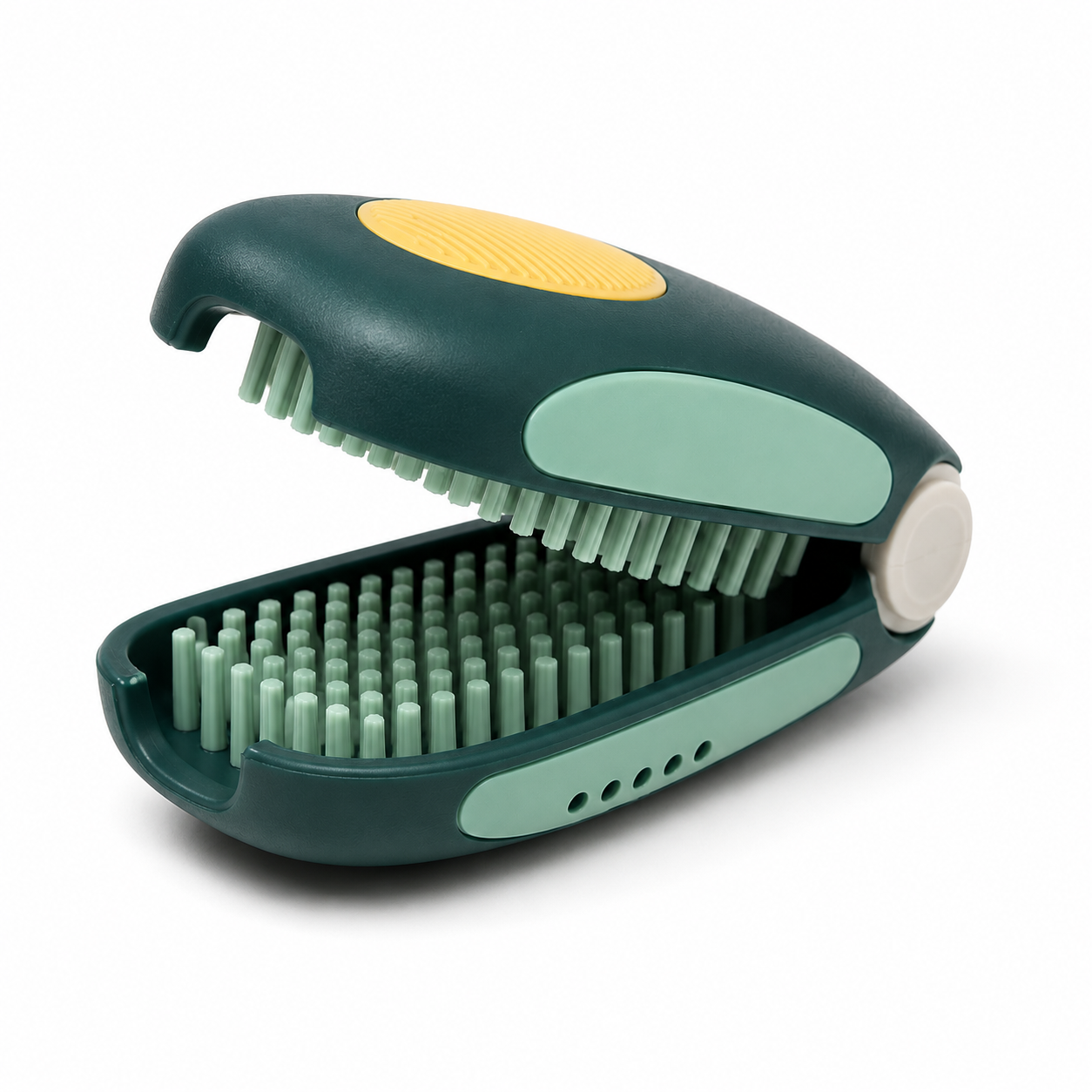 RIVZQELAN PINCHWASH Double-Sided Utensil Cleaning Brush, Compact Pinch Scrubber for Forks, Spoons, Spatulas, Chopsticks and Reusable Flatware