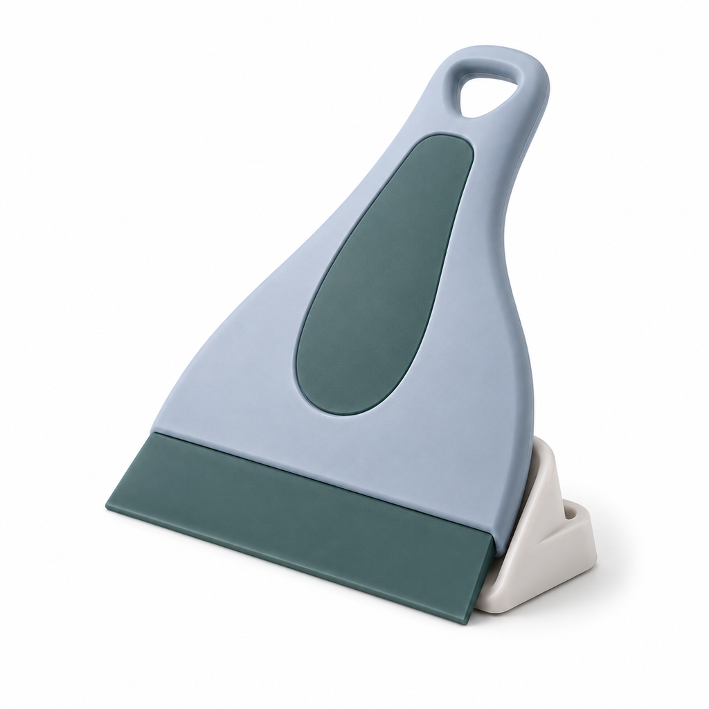 RIVZQELAN FLEXDROP Compact Silicone Kitchen Squeegee, Handheld Sink and Counter Water Wiper for Countertops, Tile, Glass and Smooth Surfaces